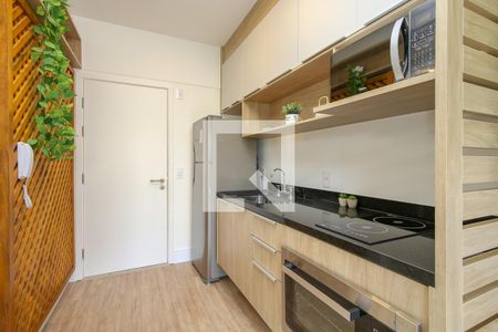 Studio para alugar com 25m², 1 quarto e sem vagaCozinha 