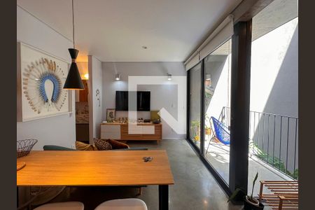 Sala de apartamento para alugar com 1 quarto, 35m² em Brooklin Paulista, São Paulo
