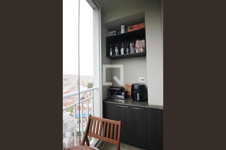 Sacada da Sala  de apartamento à venda com 2 quartos, 52m² em Santa Terezinha, São Bernardo do Campo