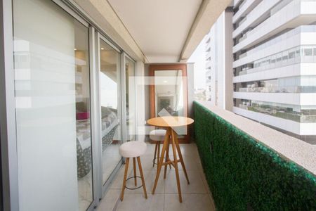 Varanda de apartamento para alugar com 1 quarto, 49m² em Santo Amaro, São Paulo
