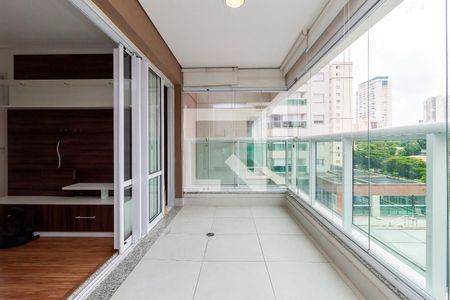 Sala - Varanda de apartamento à venda com 1 quarto, 43m² em Campo Belo, São Paulo
