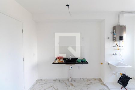 Cozinha de apartamento para alugar com 2 quartos, 37m² em Vila Ré, São Paulo