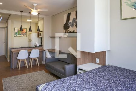 Studio para alugar com 37m², 1 quarto e sem vagaSala e Quarto