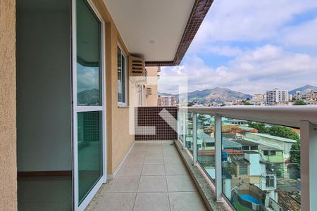 Varanda da Sala de apartamento à venda com 3 quartos, 73m² em Méier, Rio de Janeiro