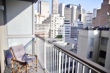 Studio à venda com 28m², 1 quarto e sem vagaVaranda