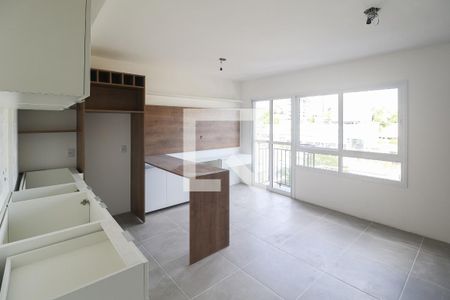 Sala, Quarto e Cozinha de apartamento à venda com 1 quarto, 31m² em Jardim Botânico, Porto Alegre