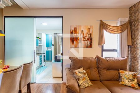 Sala de apartamento à venda com 3 quartos, 124m² em Vila Humaitá, Santo André