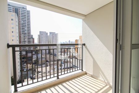 Varanda da Sala de apartamento para alugar com 2 quartos, 52m² em Brás, São Paulo