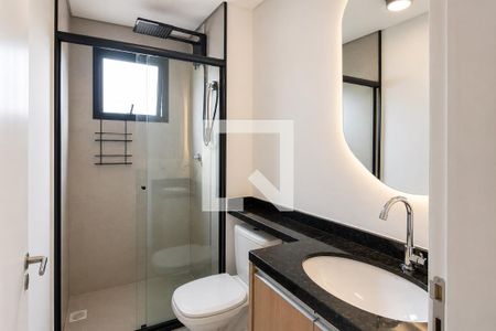 Banheiro de apartamento para alugar com 1 quarto, 31m² em Bela Vista, São Paulo