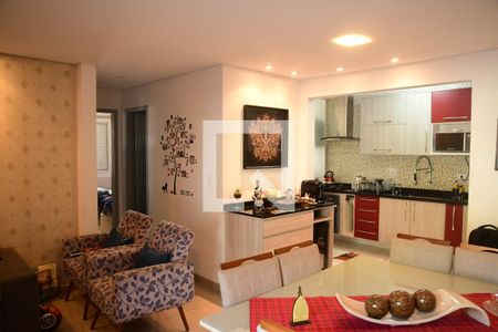 Sala de apartamento para alugar com 2 quartos, 68m² em Bairro Nakamura Park, Cotia