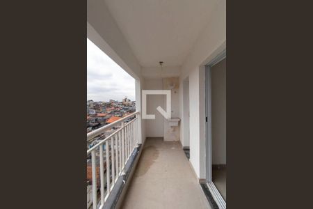 Varanda Sala e  Área de Serviço de apartamento à venda com 2 quartos, 48m² em Vila Danubio Azul, São Paulo