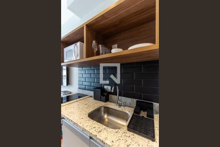 Studio para alugar com 21m², 1 quarto e sem vaga Studio para alugar com 21m², 1 quarto e sem vagaCozinha - Pia