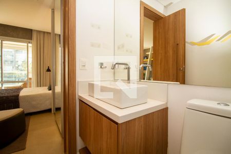 Studio à venda com 43m², 1 quarto e 1 vagaBanheiro