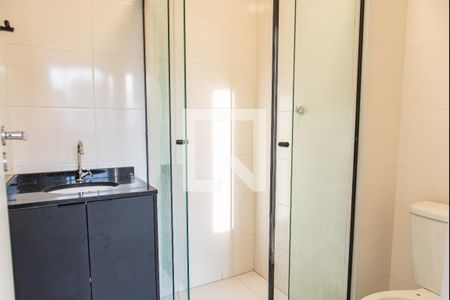 Banheiro de kitnet/studio à venda com 1 quarto, 27m² em Vila Dom Pedro I, São Paulo