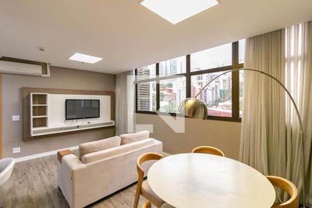 Sala de apartamento para alugar com 1 quarto, 56m² em Coracao de Jesus, Belo Horizonte