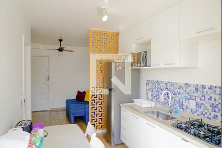 Sala e Cozinha de apartamento à venda com 1 quarto, 35m² em Vila Monumento, São Paulo