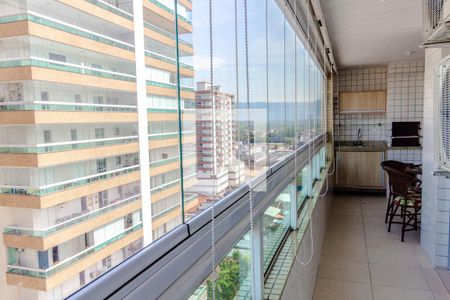 Varanda Gourmet de apartamento para alugar com 3 quartos, 100m² em Guilhermina, Praia Grande