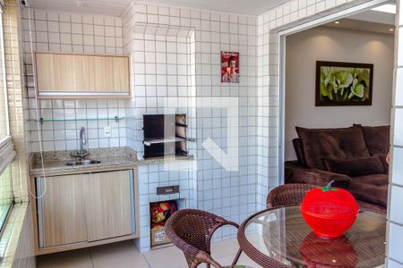 Varanda Gourmet de apartamento para alugar com 3 quartos, 100m² em Guilhermina, Praia Grande