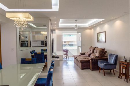 Sala de apartamento para alugar com 3 quartos, 100m² em Guilhermina, Praia Grande