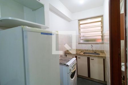 Cozinha de kitnet/studio para alugar com 1 quarto, 30m² em Cidade Universitária, Campinas