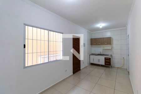 Sala e Cozinha Integrada  de apartamento para alugar com 1 quarto, 32m² em Artur Alvim, São Paulo
