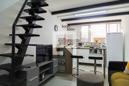 Sala/Cozinha de kitnet/studio para alugar com 1 quarto, 24m² em Vila Monte Alegre, São Paulo
