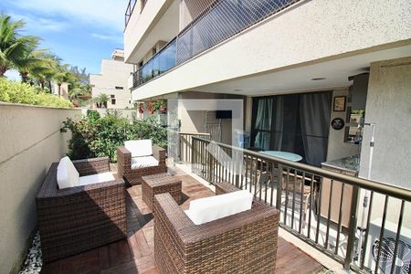 Varanda da Sala de apartamento à venda com 4 quartos, 125m² em Recreio dos Bandeirantes, Rio de Janeiro