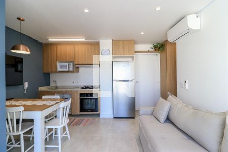 Sala de apartamento para alugar com 1 quarto, 38m² em Brooklin Paulista, São Paulo