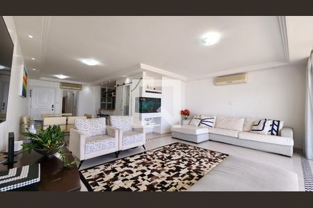 Sala de apartamento para alugar com 3 quartos, 170m² em Gonzaga, Santos