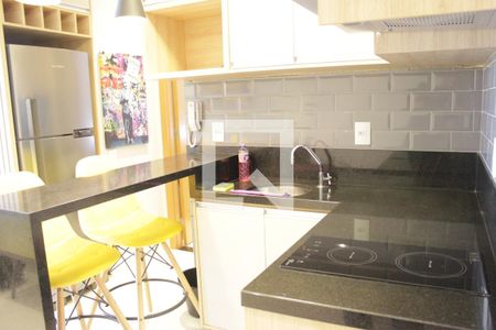 Studio para alugar com 38m², 1 quarto e 1 vagaCozinha cooktop