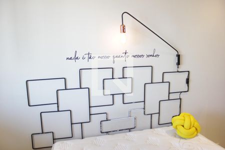 Studio para alugar com 38m², 1 quarto e 1 vagaQuarto lado da cama