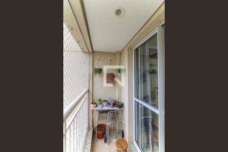 Varanda da Sala de apartamento à venda com 2 quartos, 56m² em Vila Sonia do Taboao, Taboão da Serra