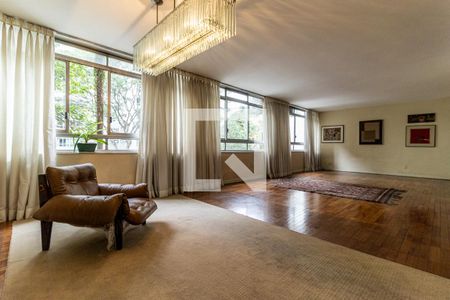 Sala de apartamento à venda com 4 quartos, 255m² em Higienópolis, São Paulo