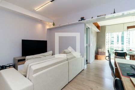 Sala de apartamento à venda com 2 quartos, 72m² em Brooklin, São Paulo