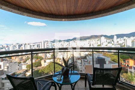 Varanda da Sala de apartamento à venda com 4 quartos, 110m² em São Pedro, Belo Horizonte