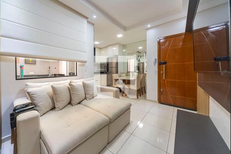 Sala de apartamento para alugar com 2 quartos, 48m² em Vila Valparaíso, Santo André