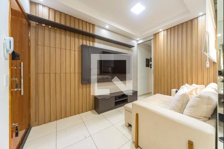 Sala de apartamento à venda com 2 quartos, 48m² em Vila Valparaíso, Santo André