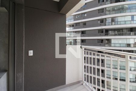 Varanda da Sala de apartamento para alugar com 1 quarto, 27m² em Vila Nova Conceição, São Paulo