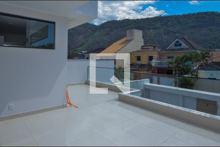 Suite 1 - varanda de casa de condomínio para alugar com 3 quartos, 240m² em Camorim, Rio de Janeiro