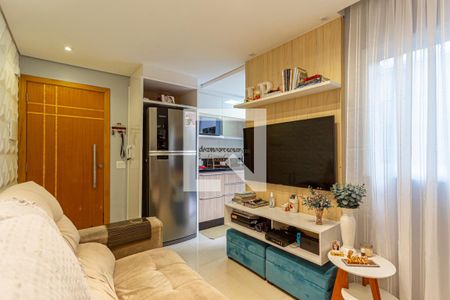Sala de apartamento à venda com 2 quartos, 61m² em Parque Bandeirante, Santo André