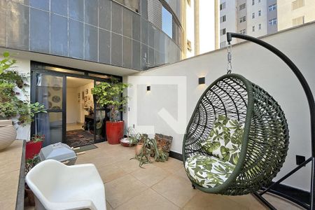 Varanda de apartamento à venda com 2 quartos, 125m² em Belvedere, Belo Horizonte