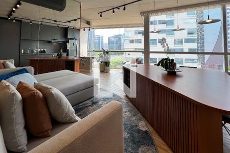 Sala de apartamento à venda com 1 quarto, 61m² em Vila Nova Conceição, São Paulo