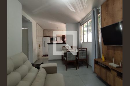 Sala de apartamento à venda com 2 quartos, 44m² em Morro do Confisco, Contagem