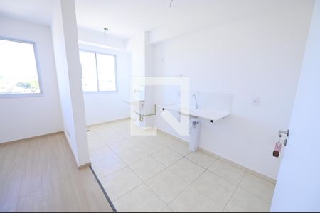 Sala/Cozinha de apartamento à venda com 2 quartos, 55m² em Residencial Bethel, Goiânia