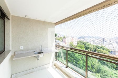 Varanda da Sala de apartamento à venda com 2 quartos, 75m² em Rio Comprido, Rio de Janeiro