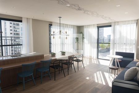 Studio para alugar com 27m², 1 quarto e sem vaga Studio para alugar com 27m², 1 quarto e sem vagaÁrea comum - Salão de festas