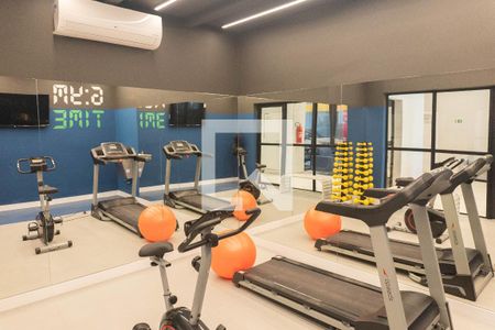 Studio para alugar com 27m², 1 quarto e sem vaga Studio para alugar com 27m², 1 quarto e sem vagaÁrea comum - Academia