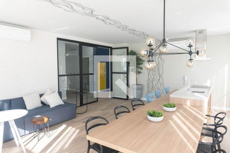 Studio para alugar com 27m², 1 quarto e sem vaga Studio para alugar com 27m², 1 quarto e sem vagaÁrea comum - Salão de festas