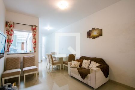 Sala de apartamento à venda com 2 quartos, 48m² em Vila Valparaíso, Santo André
