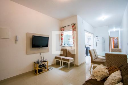 Sala de apartamento à venda com 2 quartos, 48m² em Vila Valparaíso, Santo André